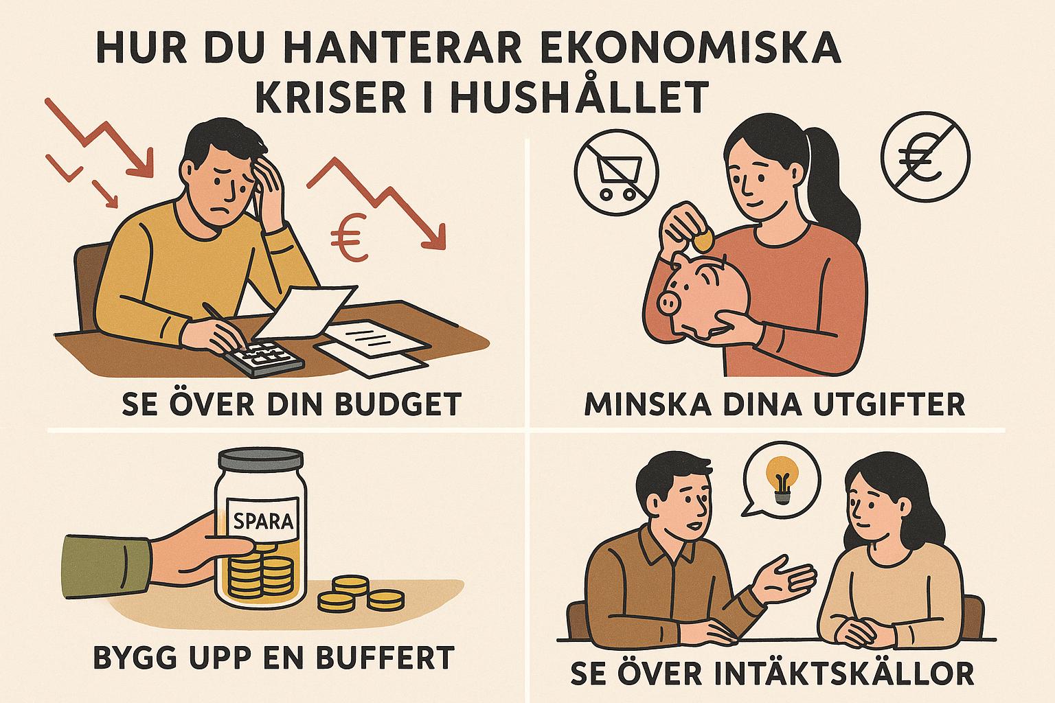 Hur du hanterar ekonomiska kriser i hushållet