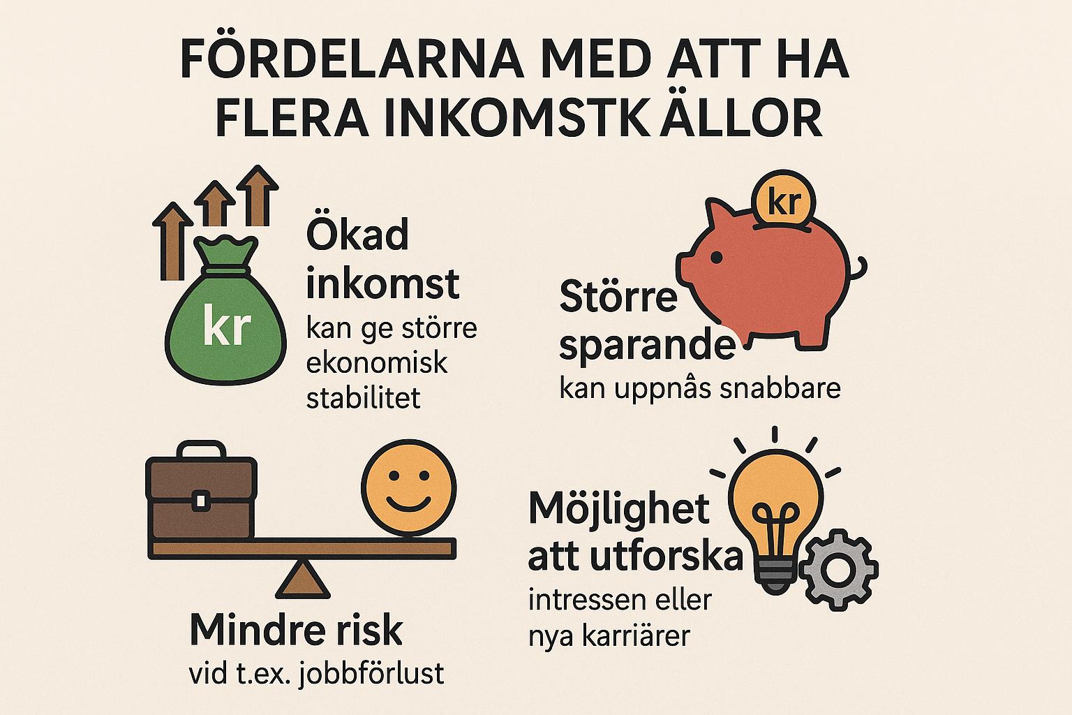 Fördelarna med att ha flera inkomstkällor