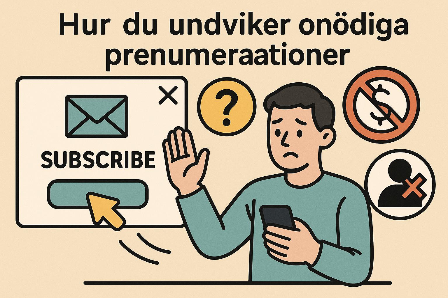 Hur du undviker onödiga prenumerationer