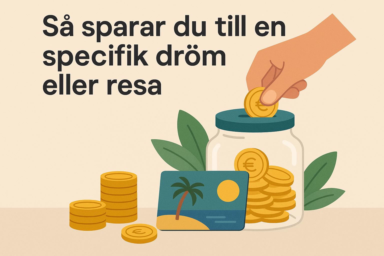 Så sparar du till en specifik dröm eller resa