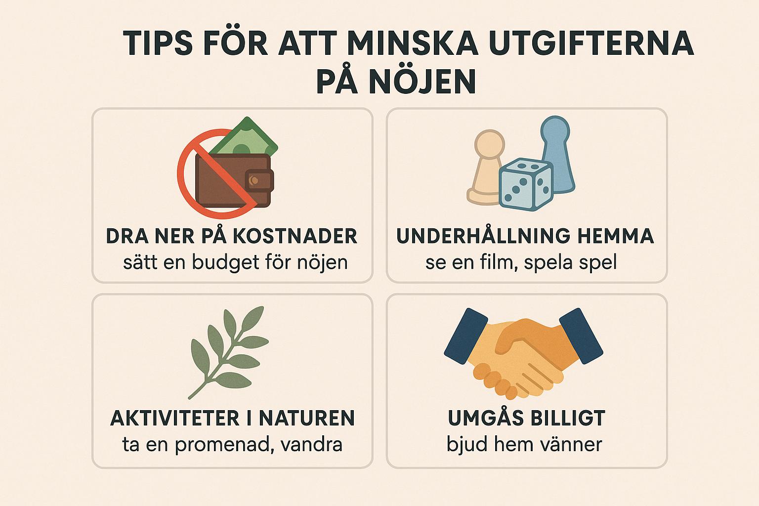 Tips för att minska utgifterna på nöjen