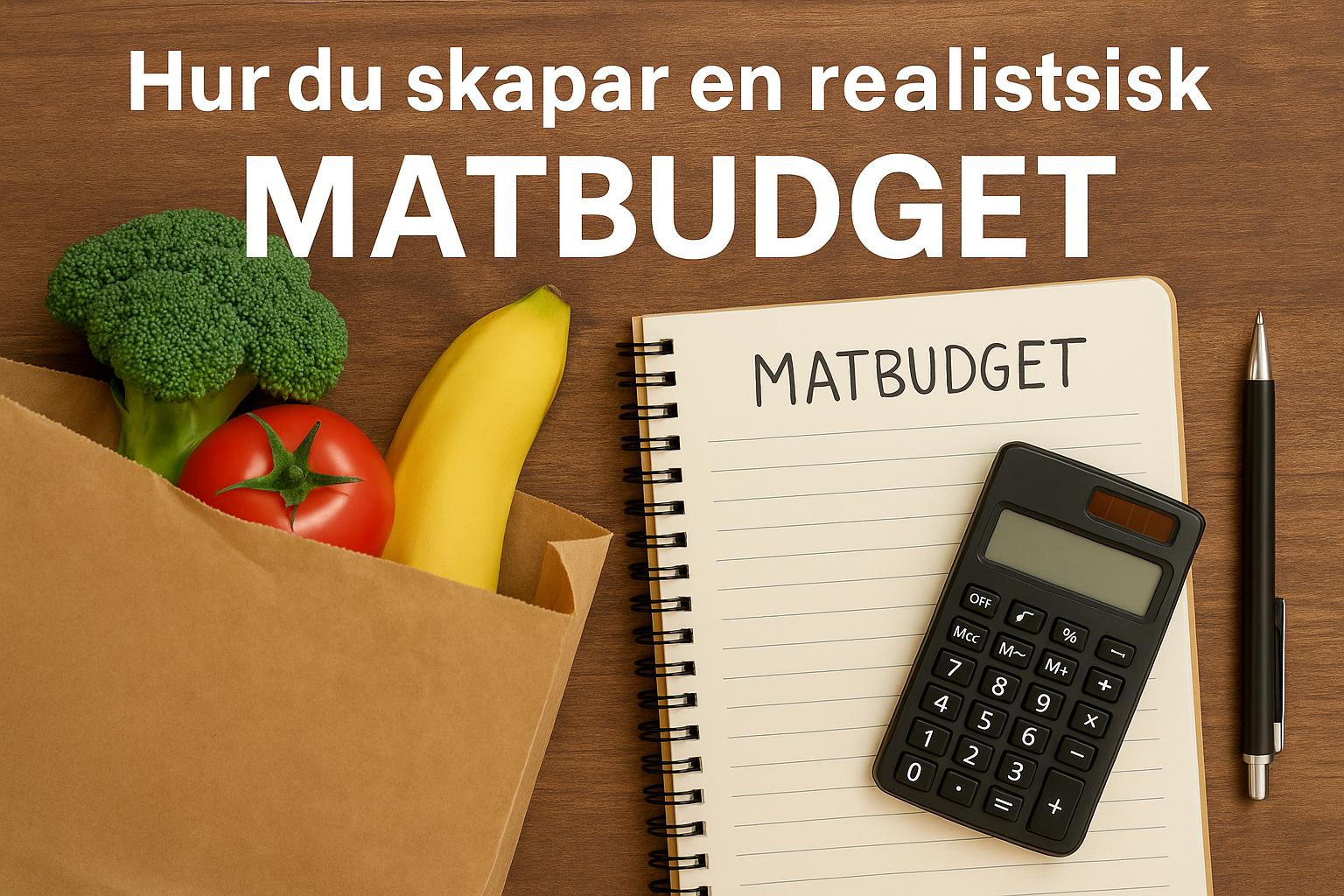 Hur du skapar en realistisk matbudget