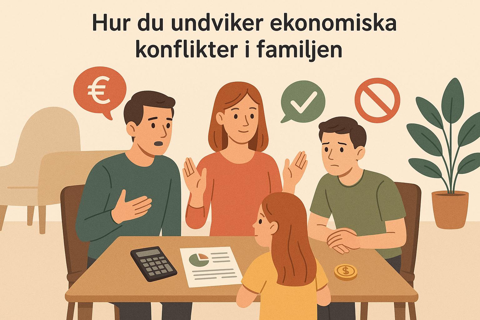 Hur du undviker ekonomiska konflikter i familjen