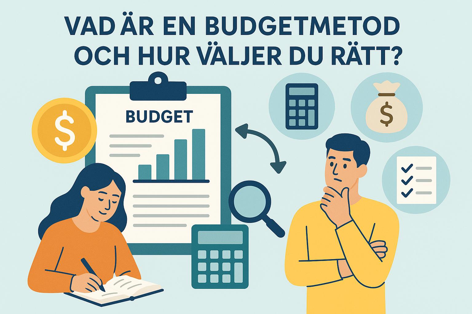 Vad är en budgetmetod och hur väljer du rätt?