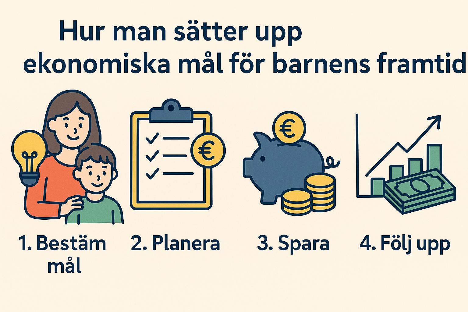 Hur man sätter upp ekonomiska mål för barnens framtid