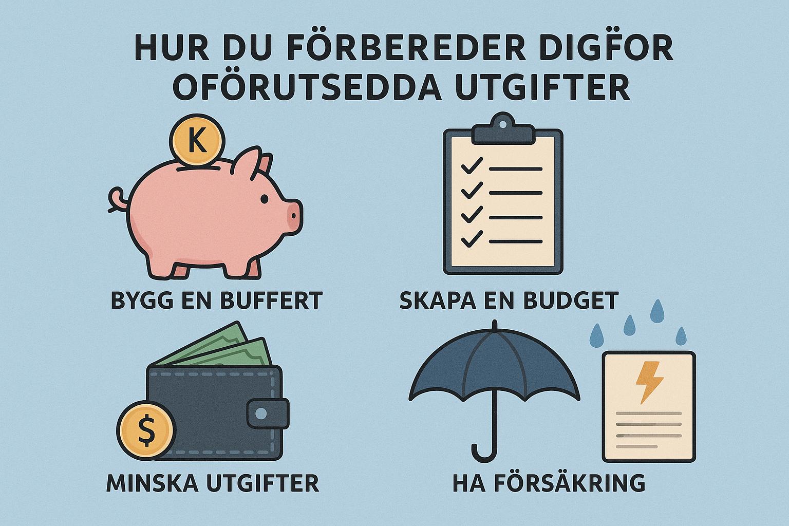 Hur du förbereder dig för oförutsedda utgifter