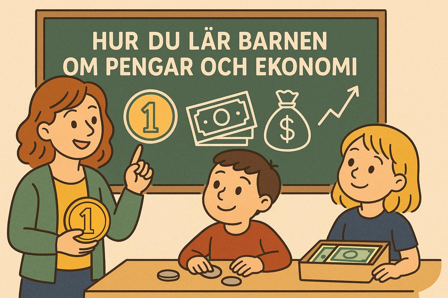 Hur du lär barnen om pengar och ekonomi