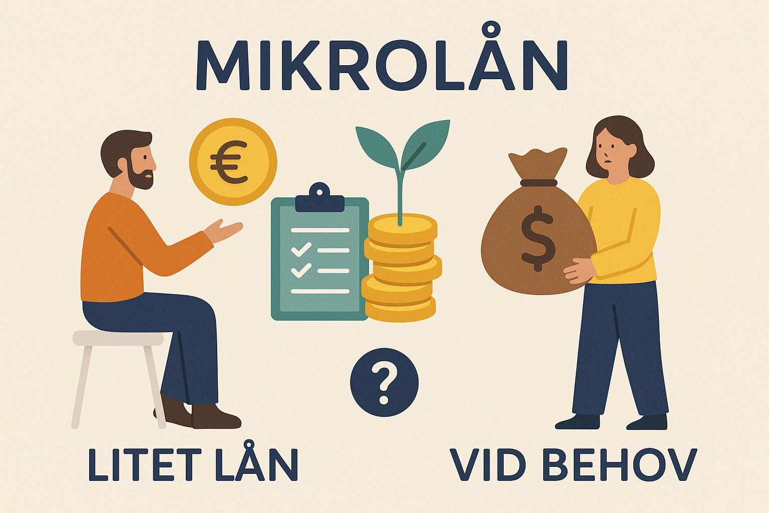 Vad är ett mikrolån och när är det lämpligt?