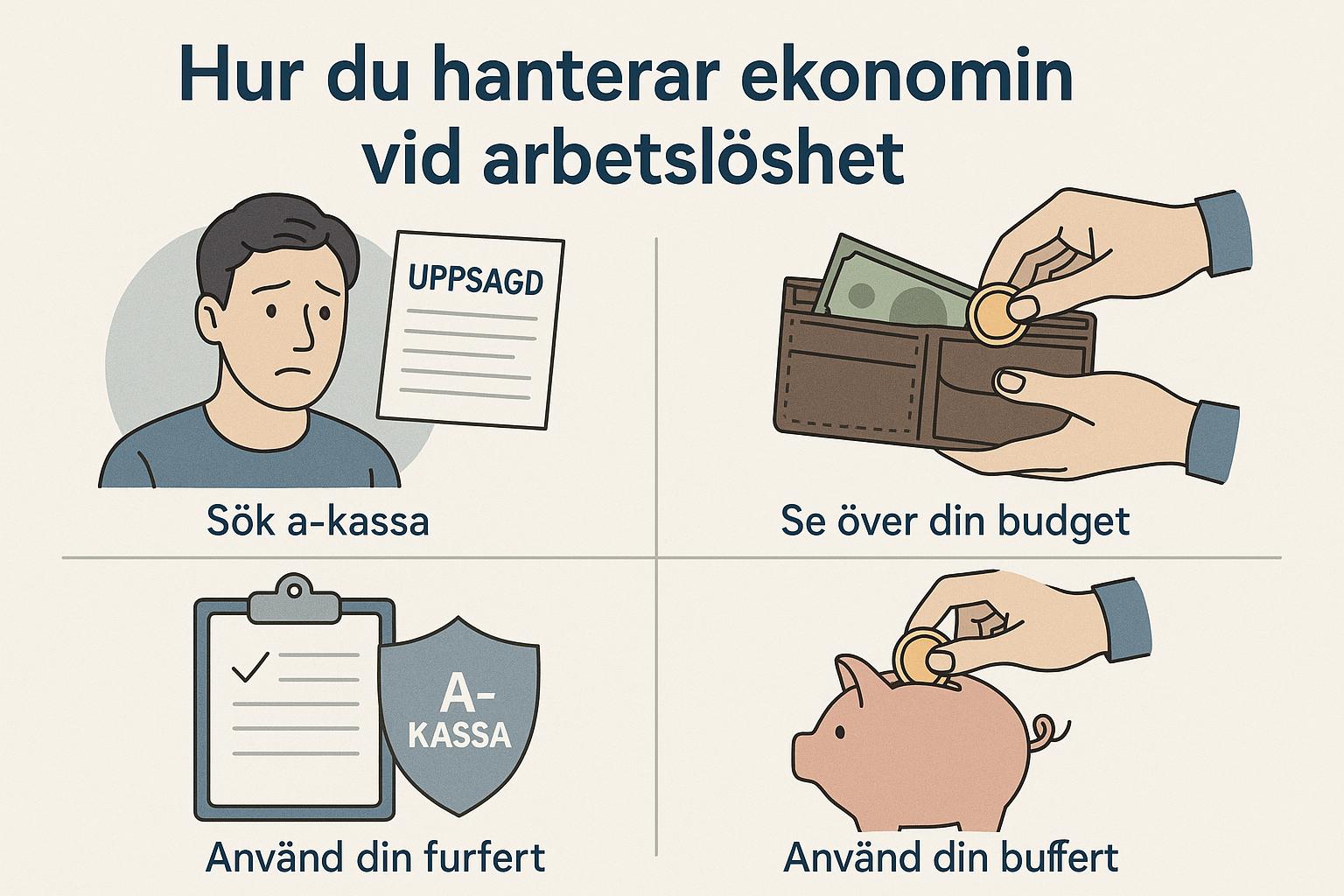 Hur du hanterar ekonomin vid arbetslöshet